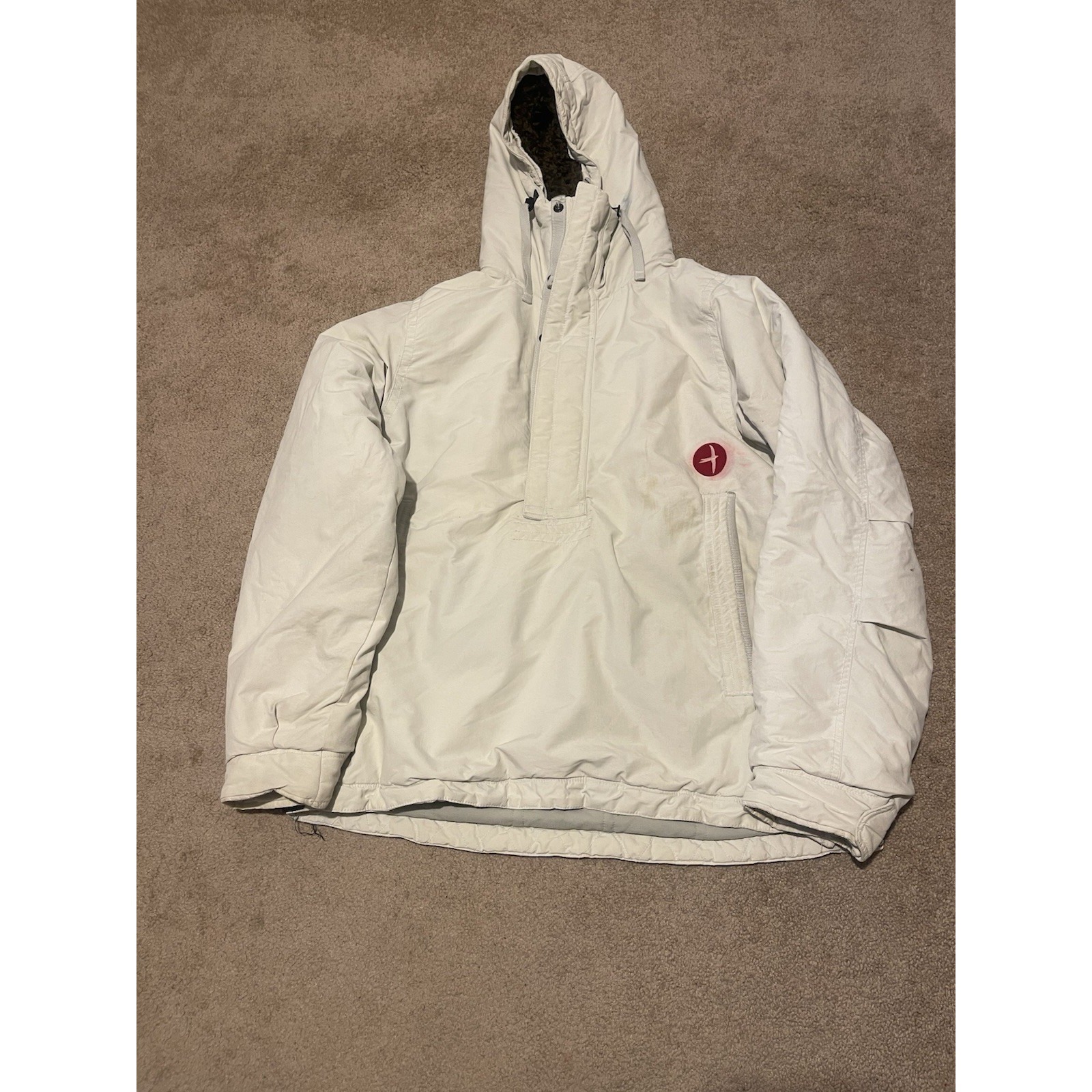 Relwen Channel Anorak Jacket Off-White Size Xl